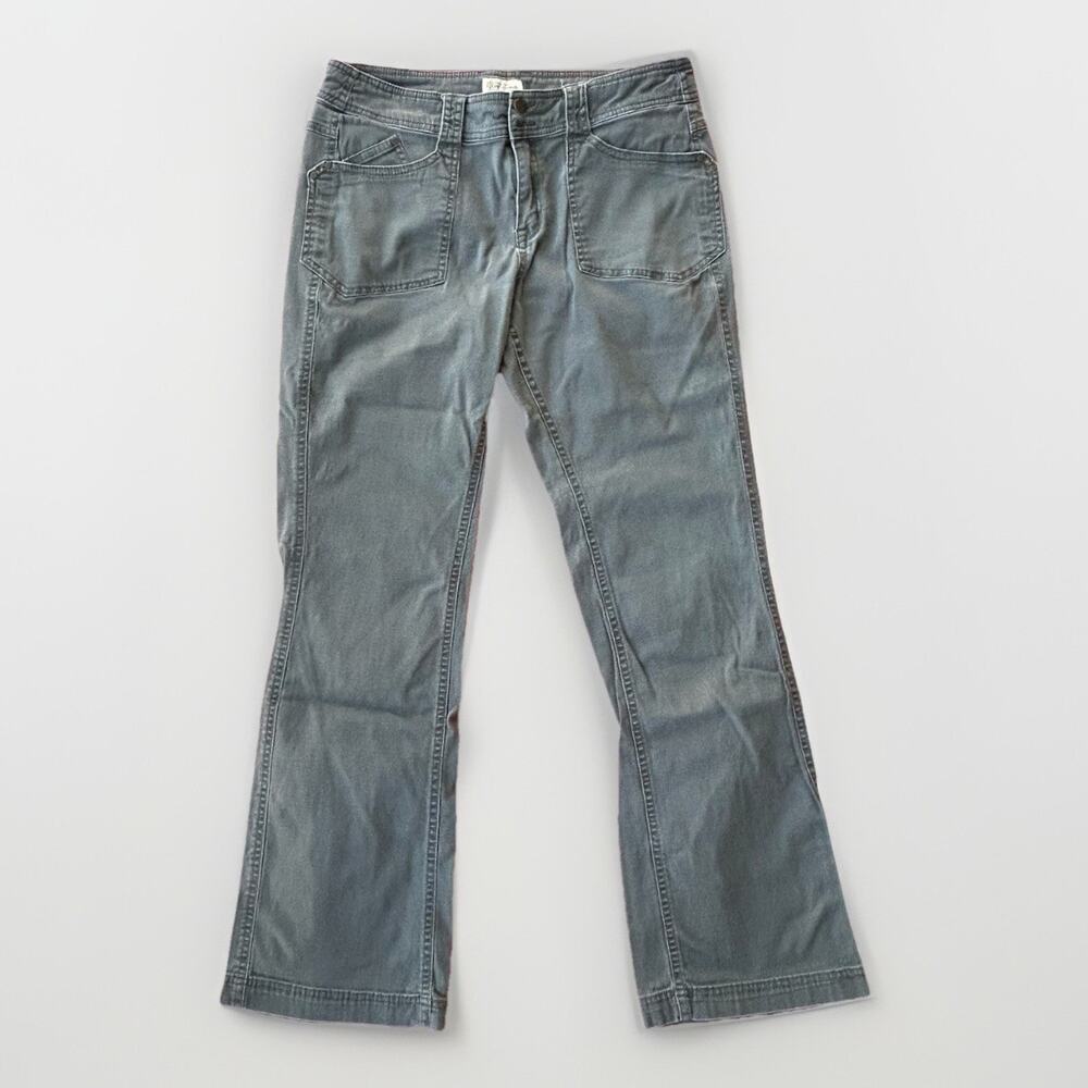 Royal Robbins Patch Pocket Jeans Women's Size 10 Bootcut Utility Gorpcore Green